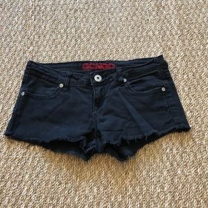 Bongo black jean shorts